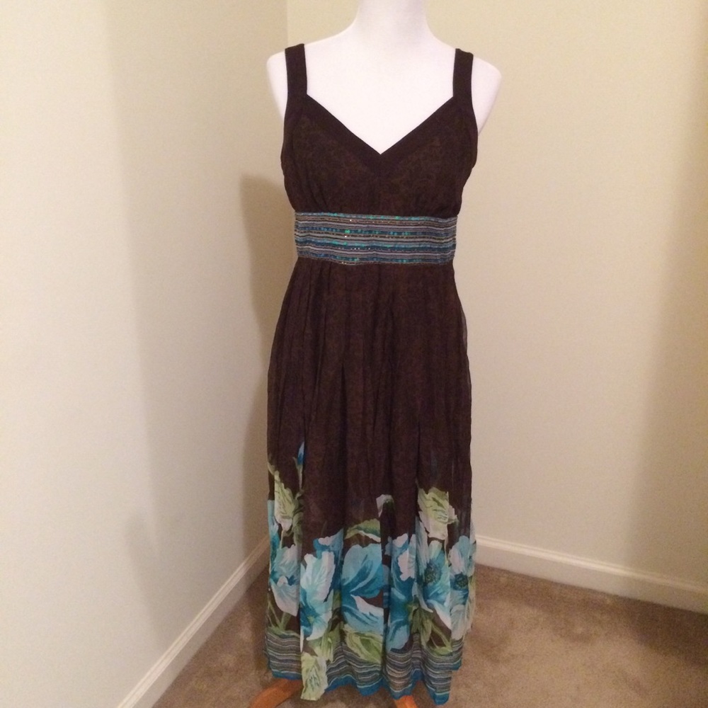 Midnight Velvet Floral Dress